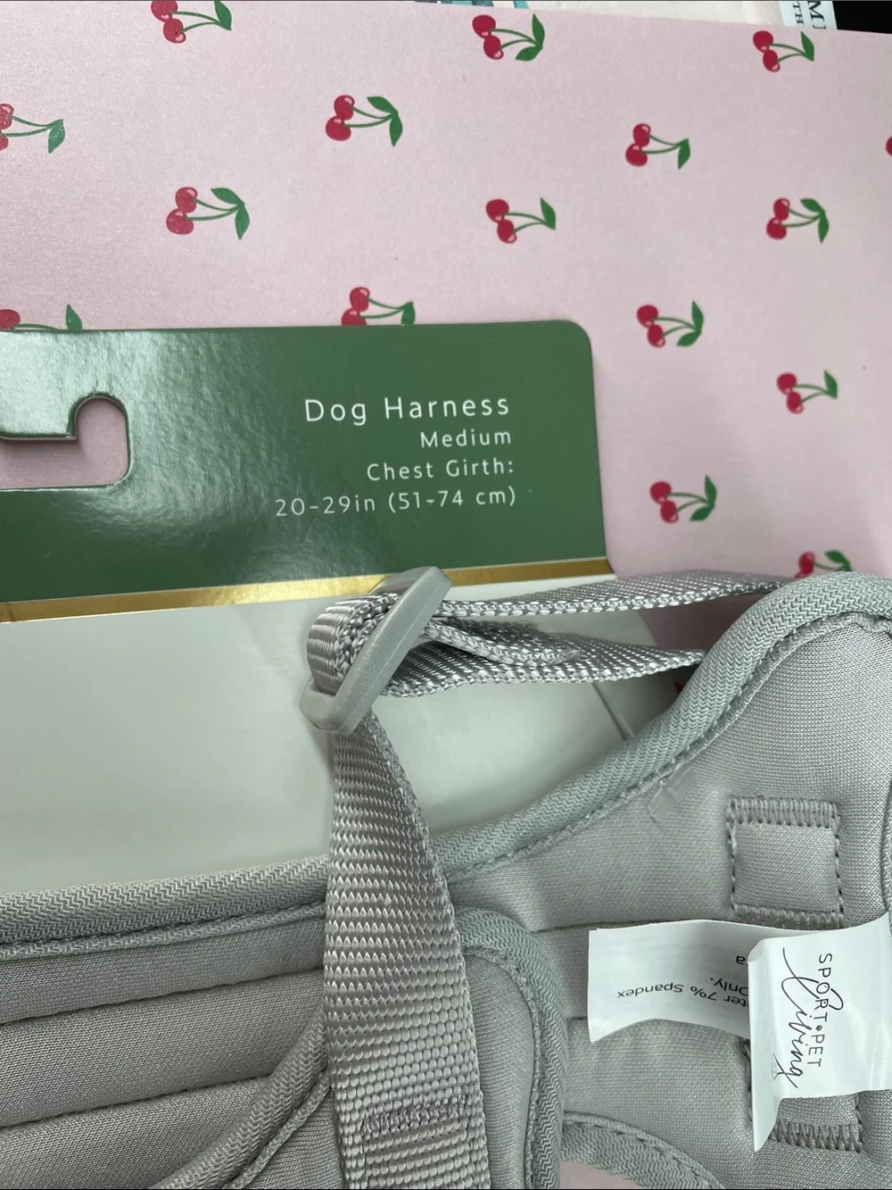 SportPet Living Gray Padded Dog Harness